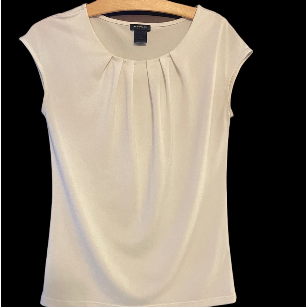 COPY - Ann Taylor cream blouse XS